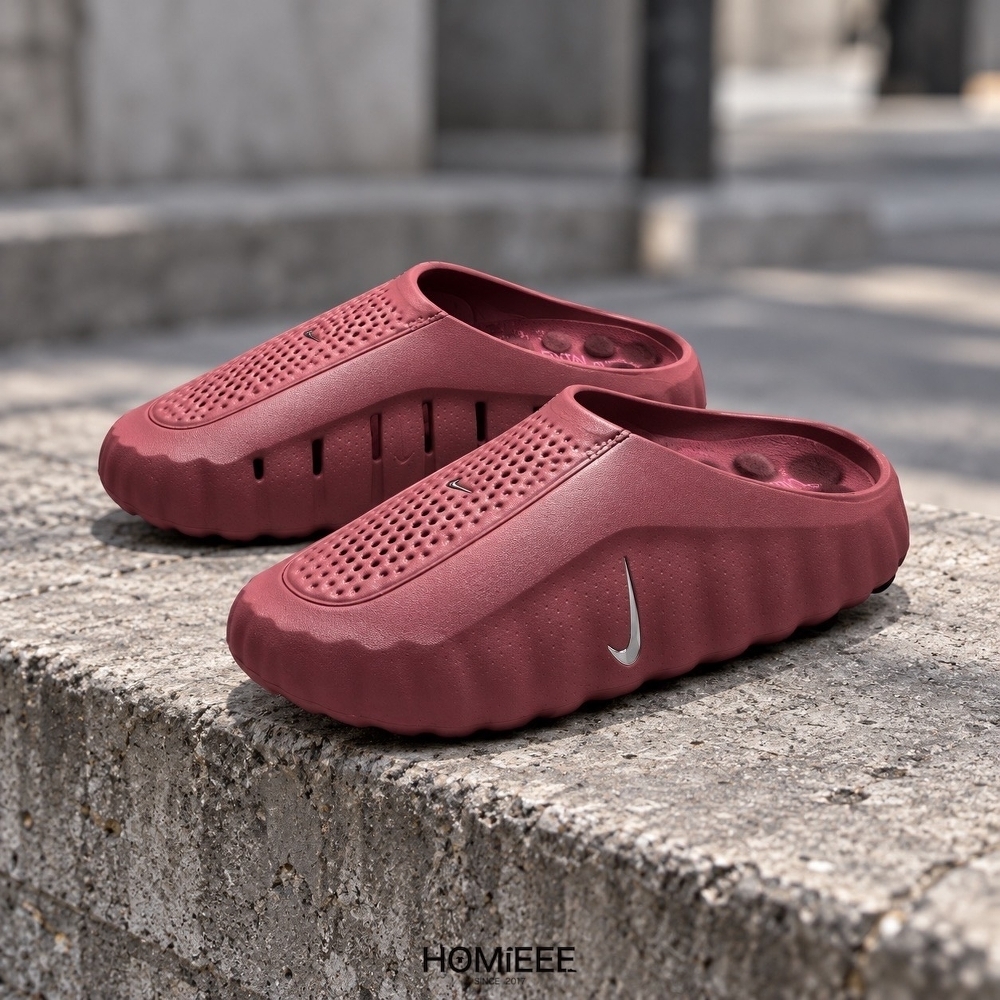 Nike Mind 001 Pink Smoke 拖鞋 穆勒鞋 酒紅 女鞋 [HQ4309-601]