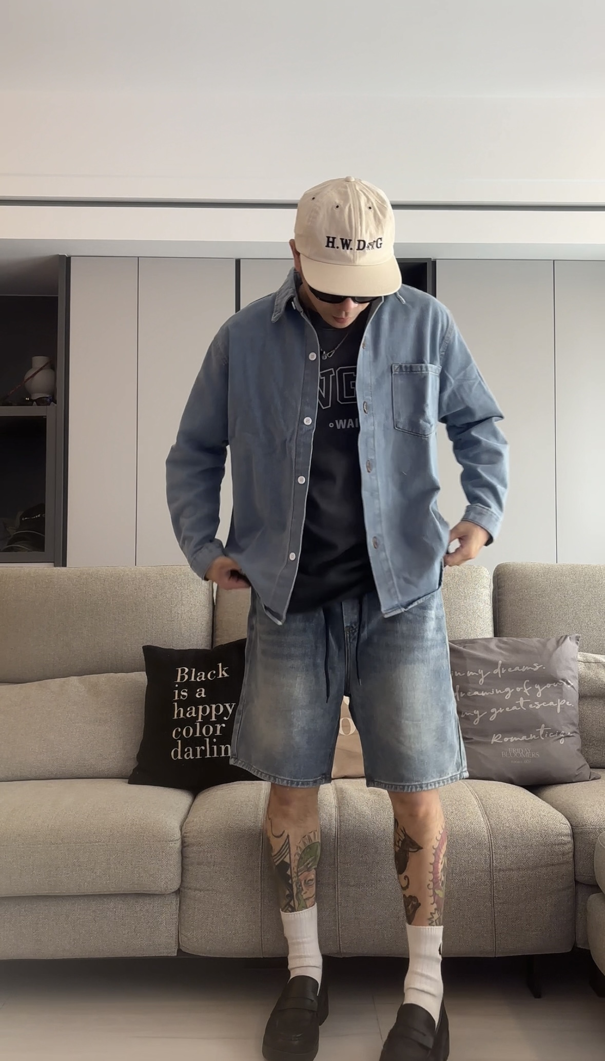 牛仔襯衫