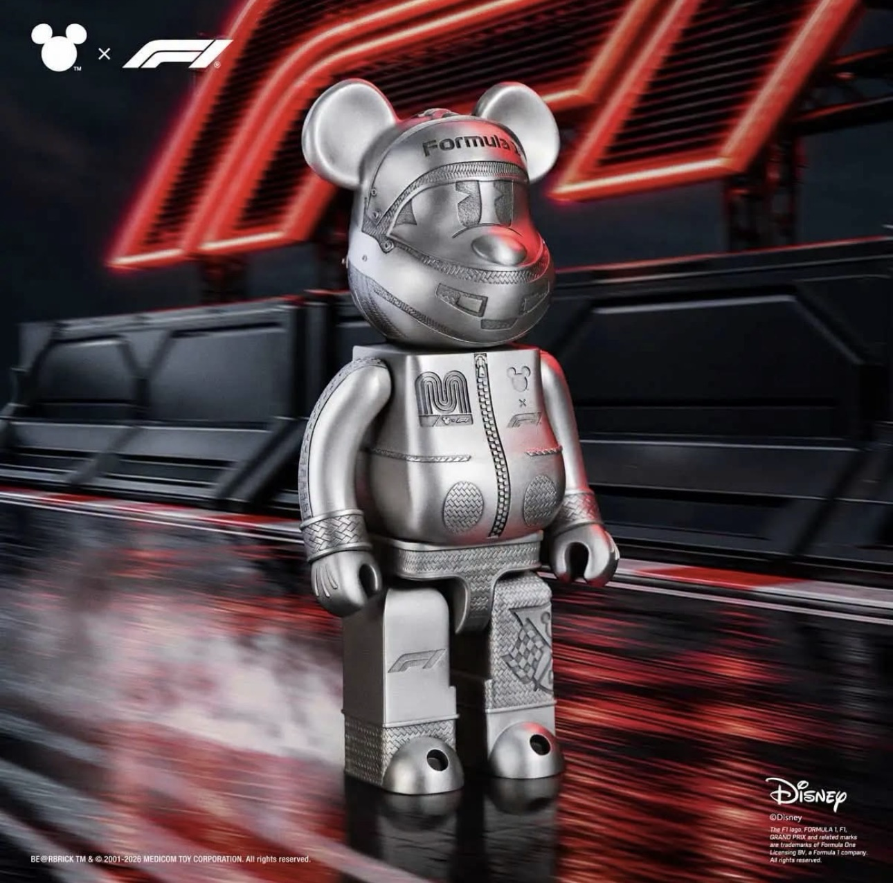 🎏預訂🎏Bearbrick 400% Royal Selengor F1 Mickey Mouse Disney
