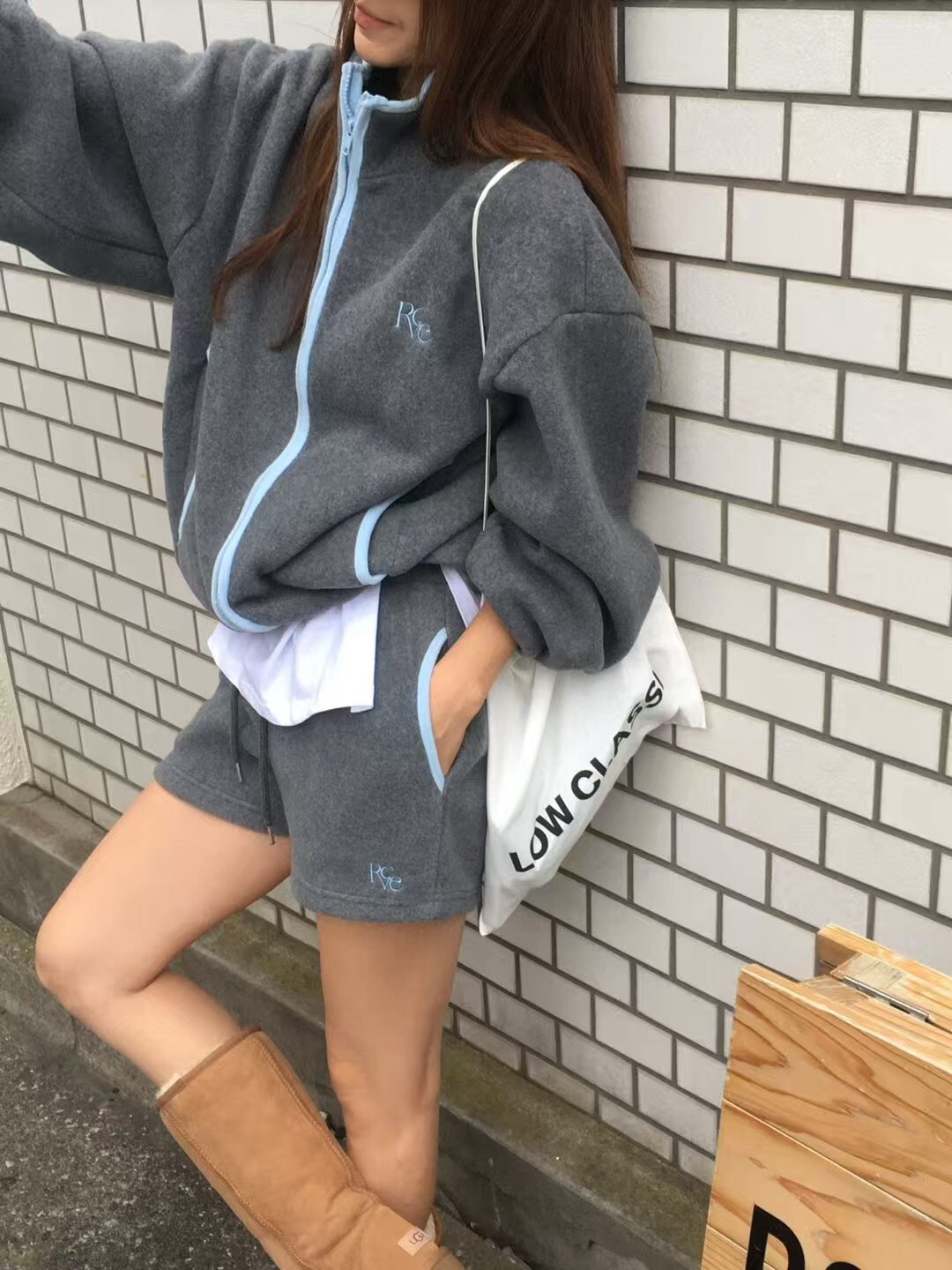 抓絨QQ短褲