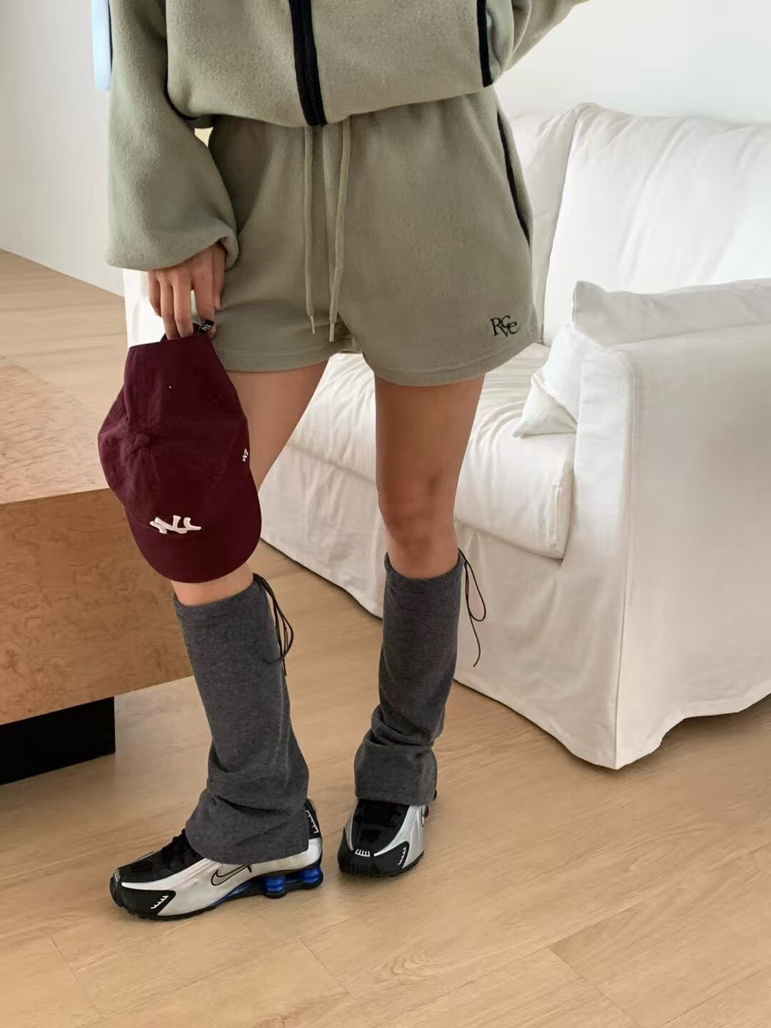 抓絨QQ短褲