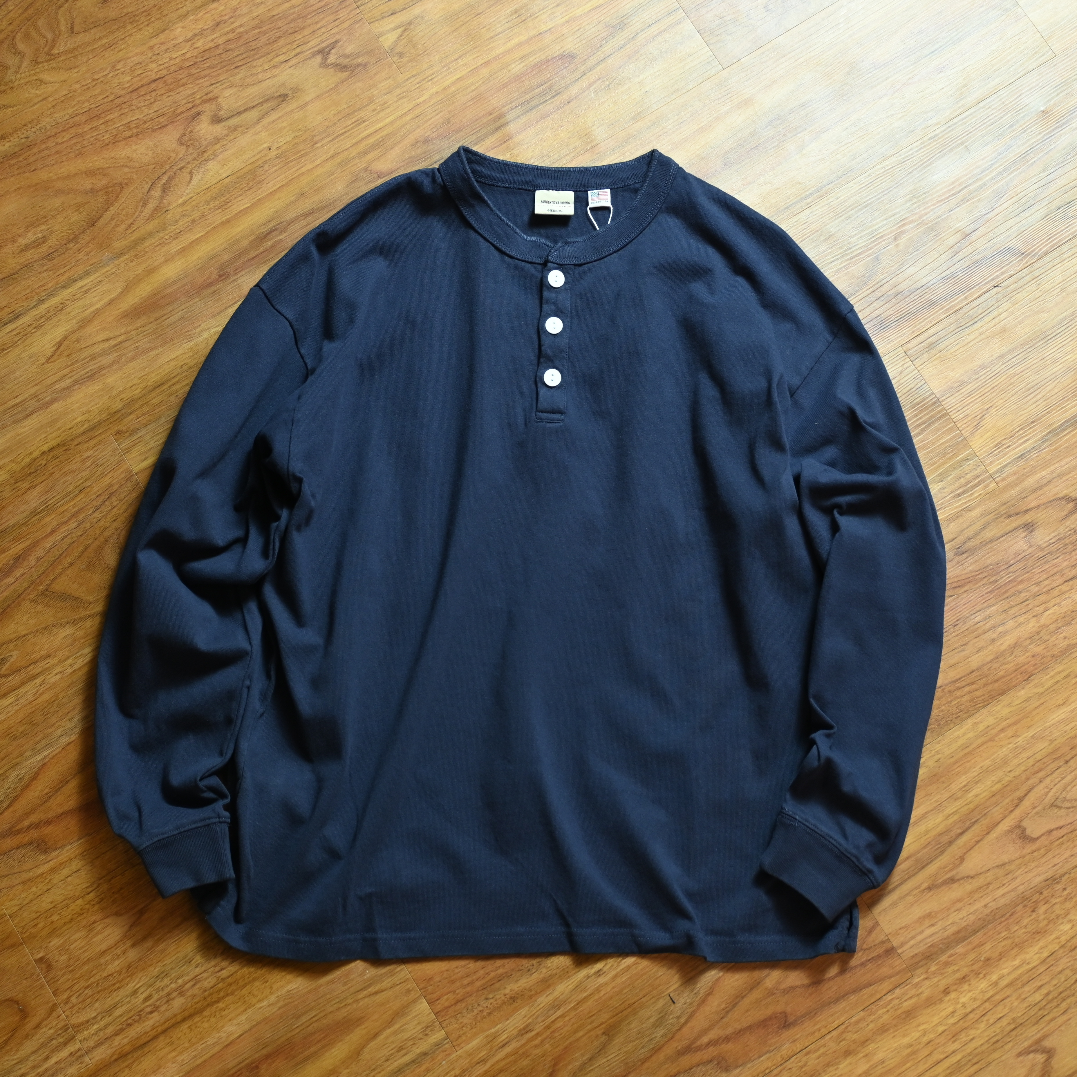 Goodwear JP Henley Neck L/S BIG TEE
