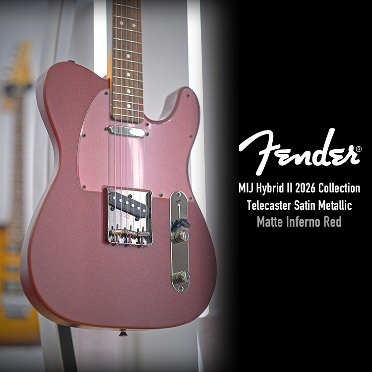 Fender MIJ Hybrid II 2026 Tele Satin Metallic MIR 電吉他