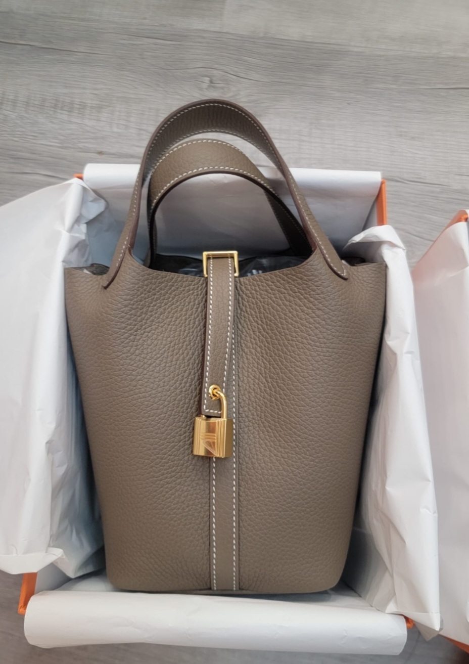 HERMES Picotin 18 Etoupe CC