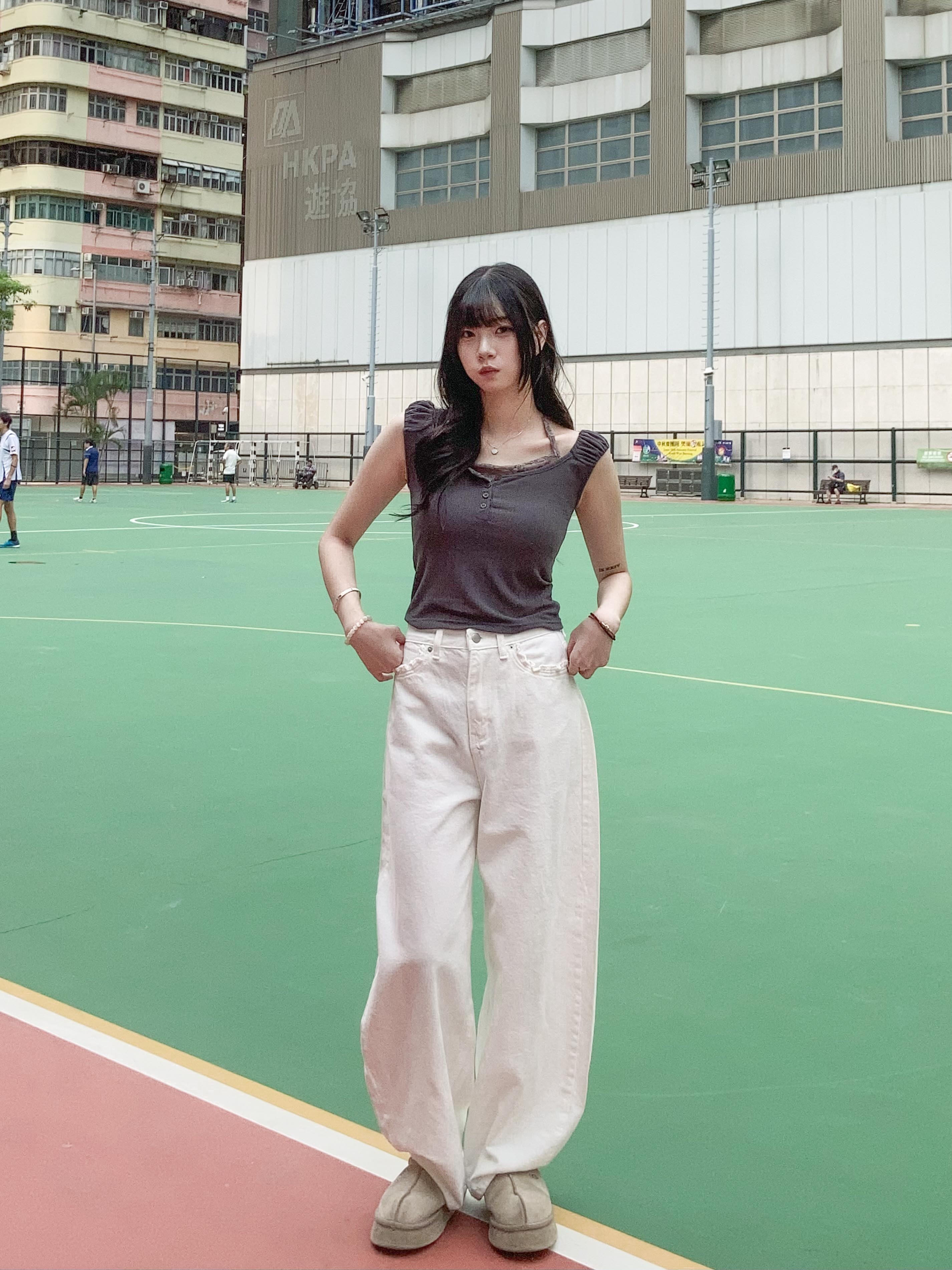 【網站限定優惠】Ruffle口袋彎刀褲