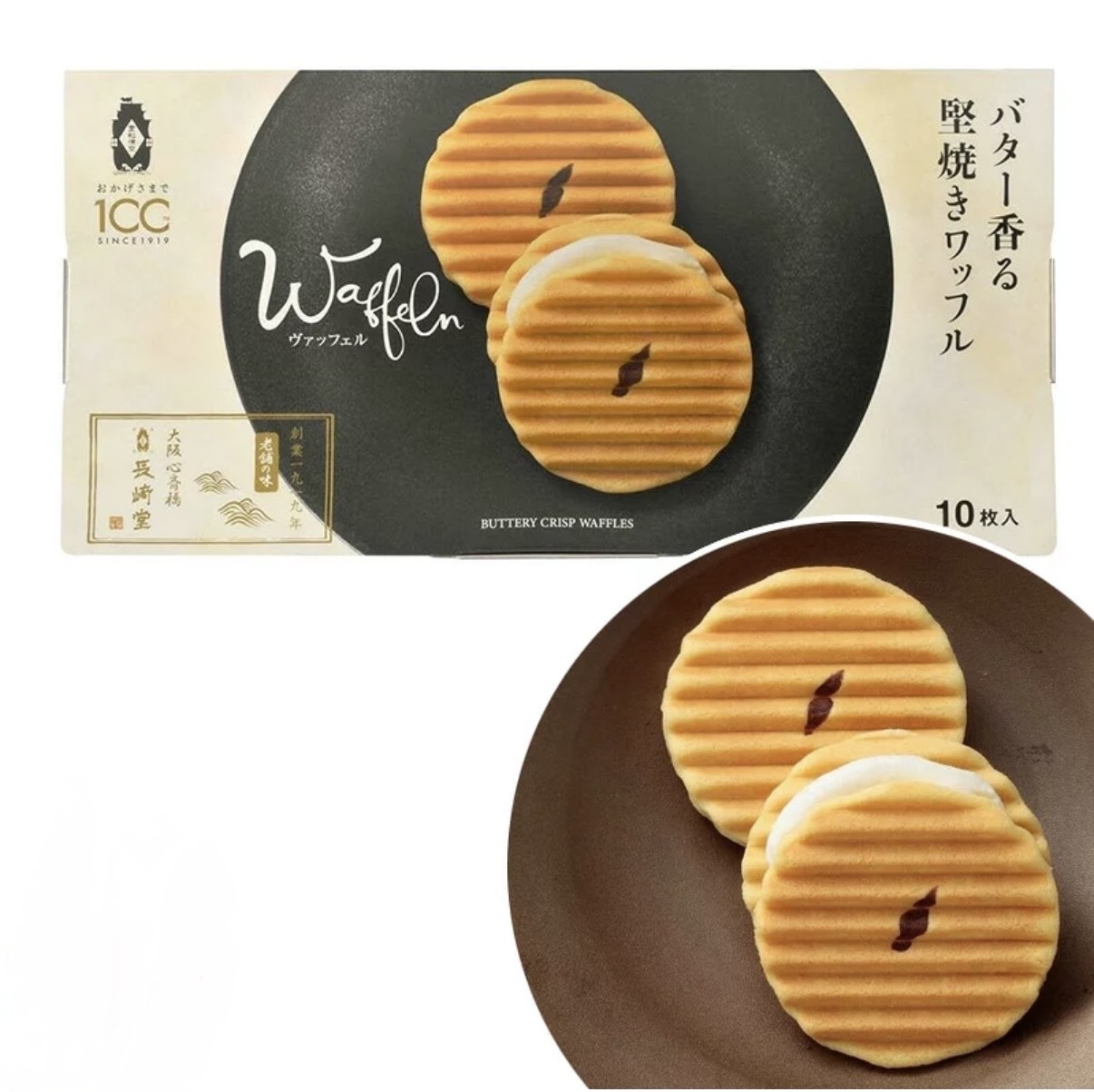 【Costco限定】JP 長崎堂老店 牛油香忌廉脆窩夫餅 10塊 0002 TK261009