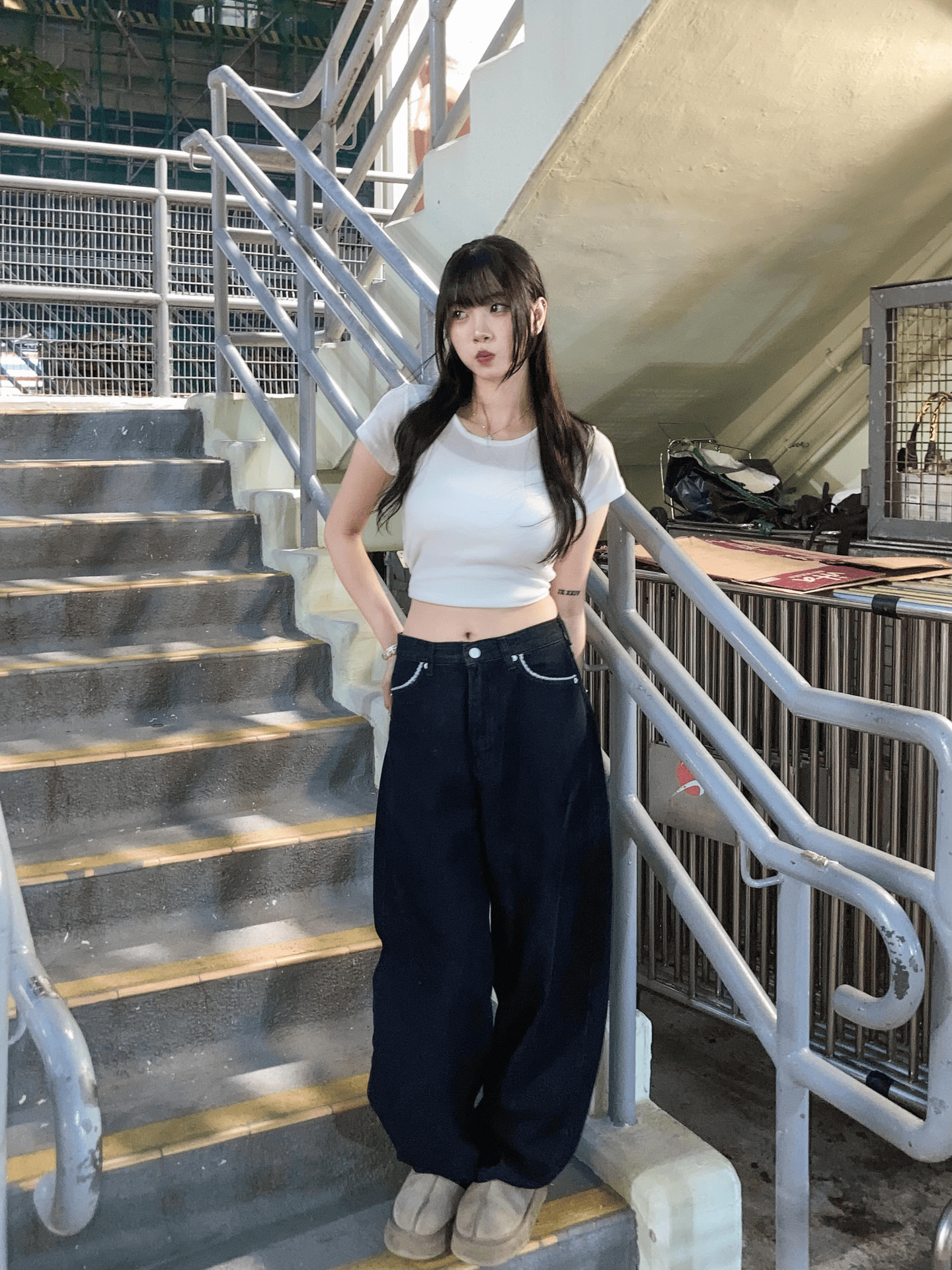 【網站限定優惠】White Line彎刀褲