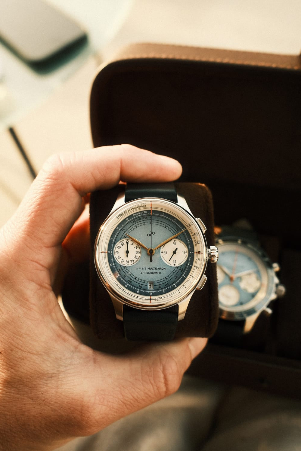 1934 Multichron - Steel/Sky Blue