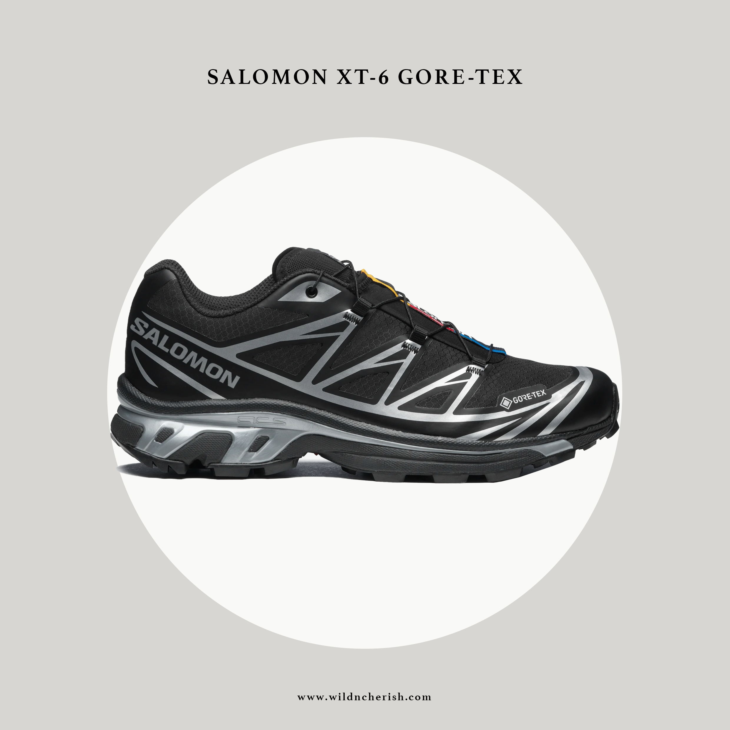 預訂 | Salomon S/LAB XT-6 Gore-Tex Advanced 防水 黑銀色