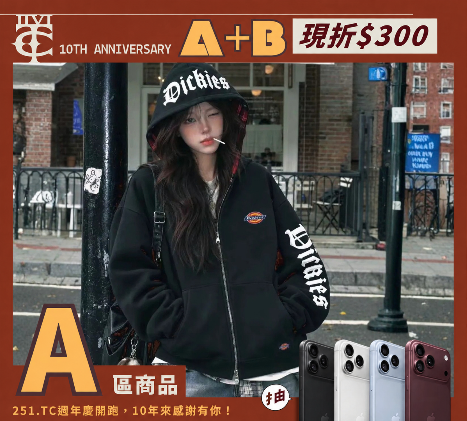 <現貨>Dickies 美式 復古 歌德字 格紋 連帽外套 3色