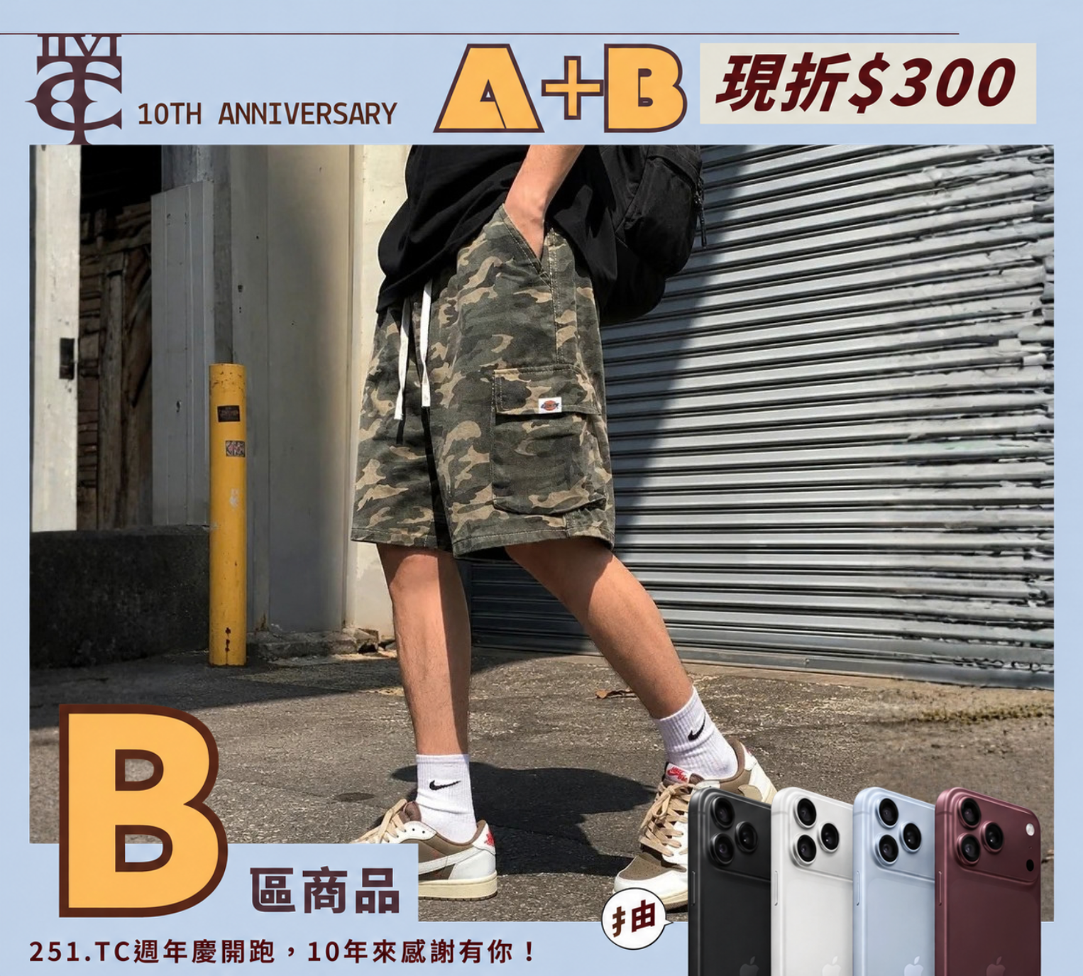 現貨 DICKIES 經典 美式 抽繩 百搭 迷彩 直筒 工裝 短褲