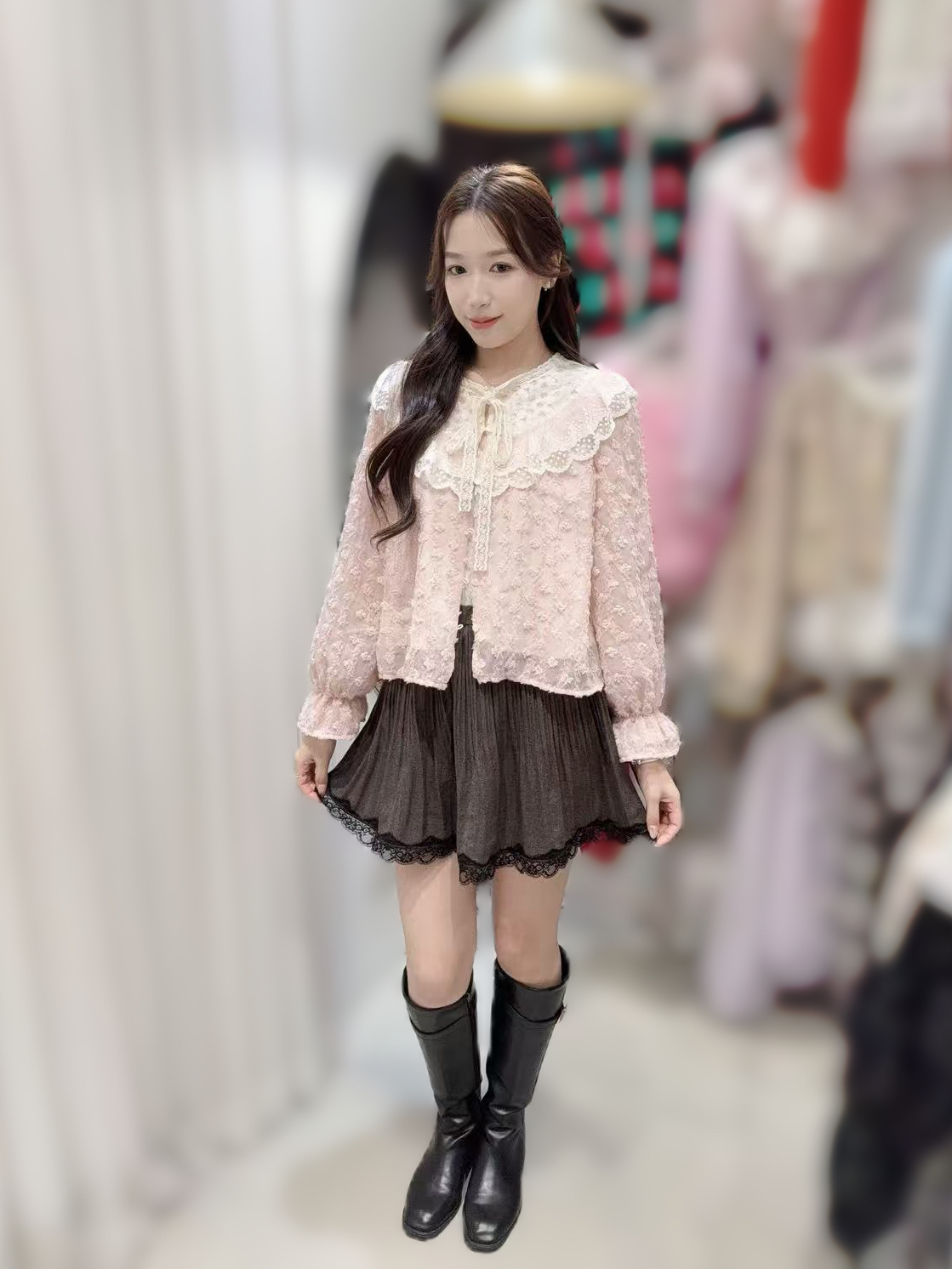 Y134 羊毛15% 腰25-42 HIP52 長15 $449