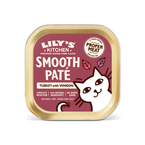 Lily's Kitchen – 無穀物主食肉泥餐盒 - 火雞鹿肉餐 Turkey and Venison in Smooth Pate (淺紫) 85g