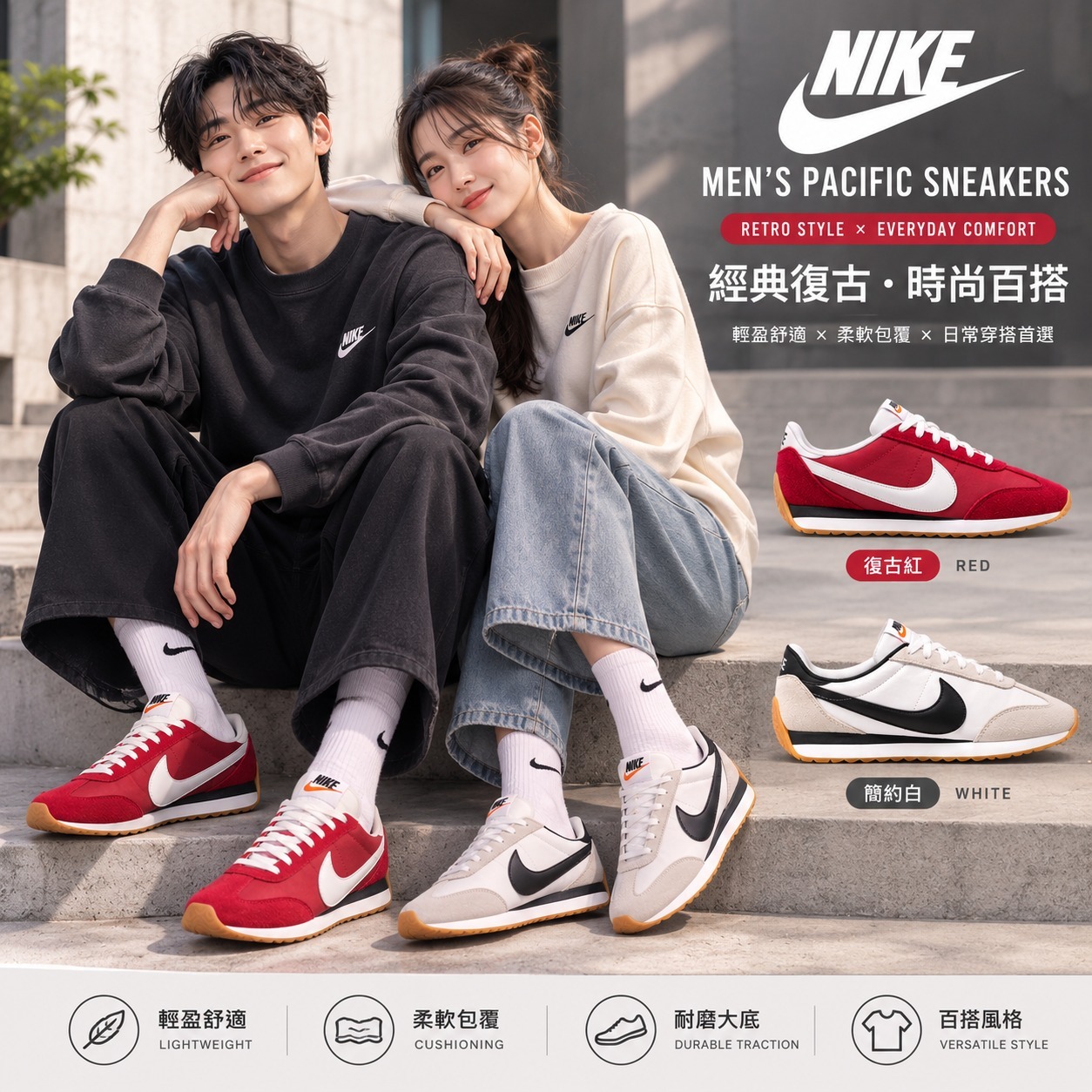【預購】Nike Pacific N100934 男女同款運動鞋