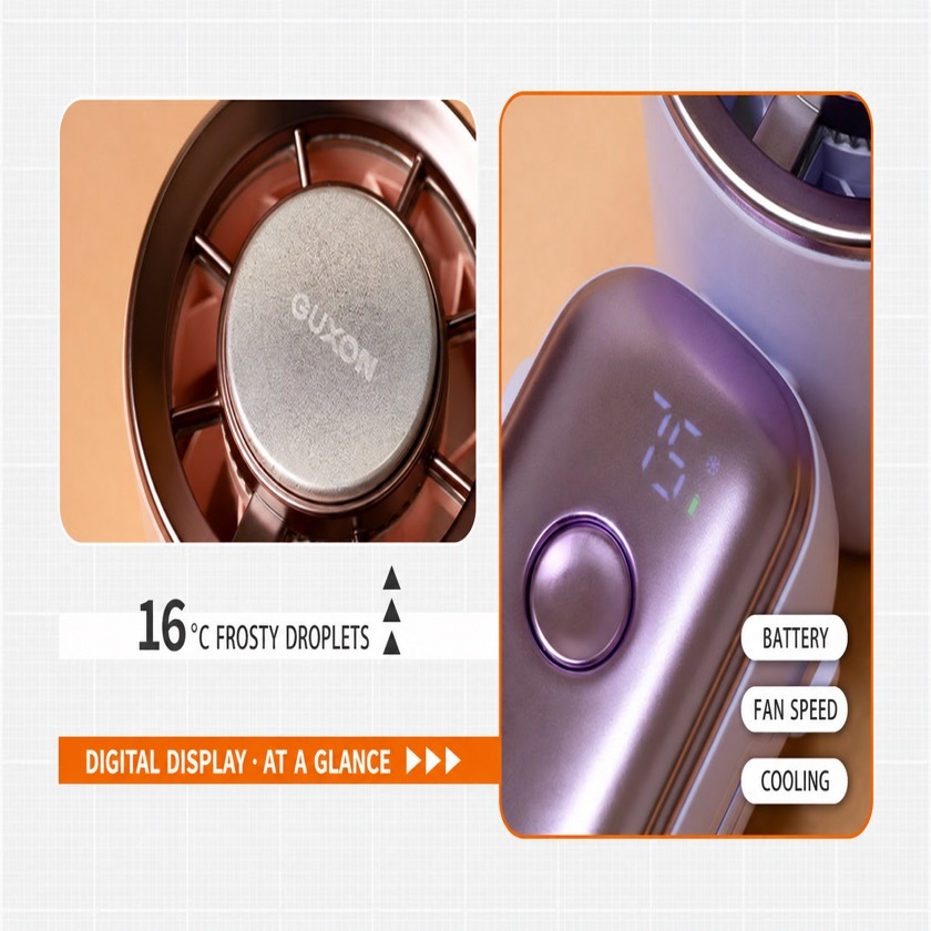 GUXON Ice Fan handheld fan, semiconductor cooling technology