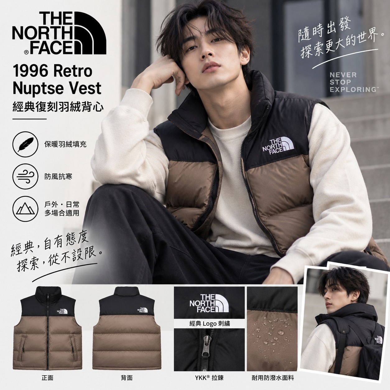 【預購】THE NORTH FACE 1996 Retro Nuptse N100938 男裝背心外套