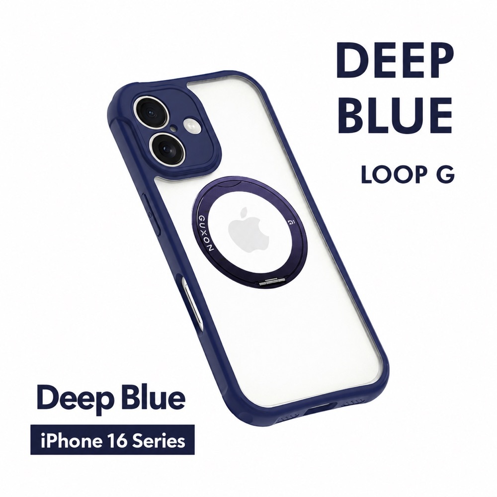 Deep Blue LOOP G case for the iPhone 16 series