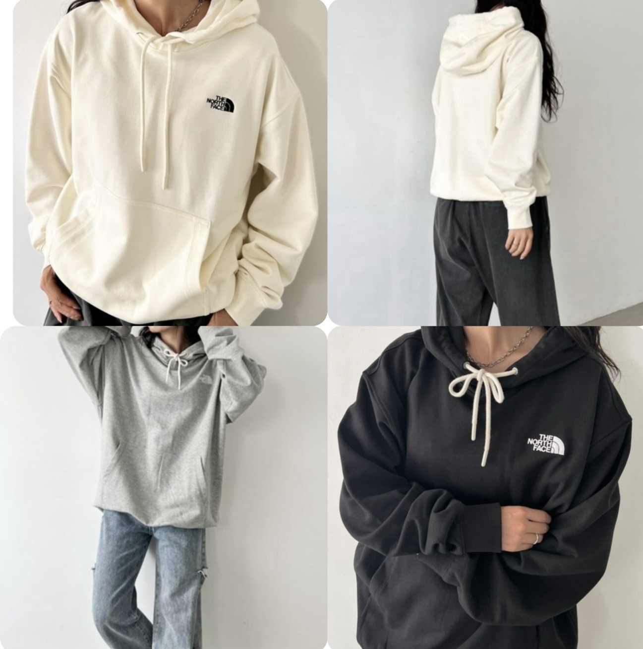 TNF 袋鼠式插袋刺繡小Logo連帽衛衣 -fd26a859-261031