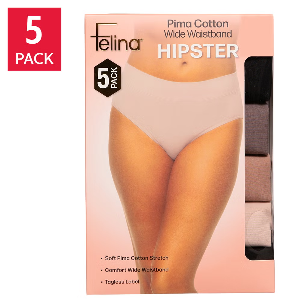 【預購】FELINA N1010101 Pima Cotton 女裝三角底褲 (5條裝)