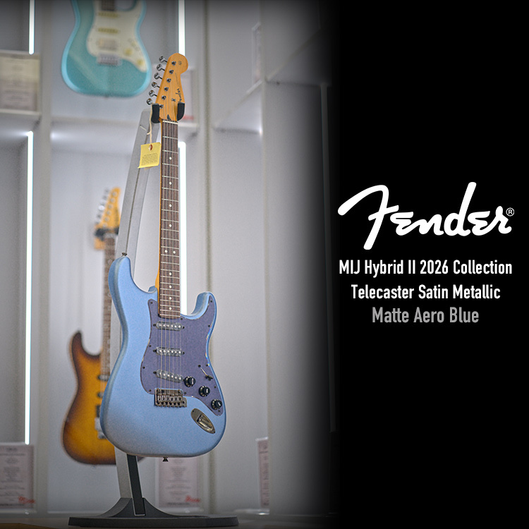 Fender MIJ Hybrid II 2026 Strat Satin Metallic MAB 電吉他