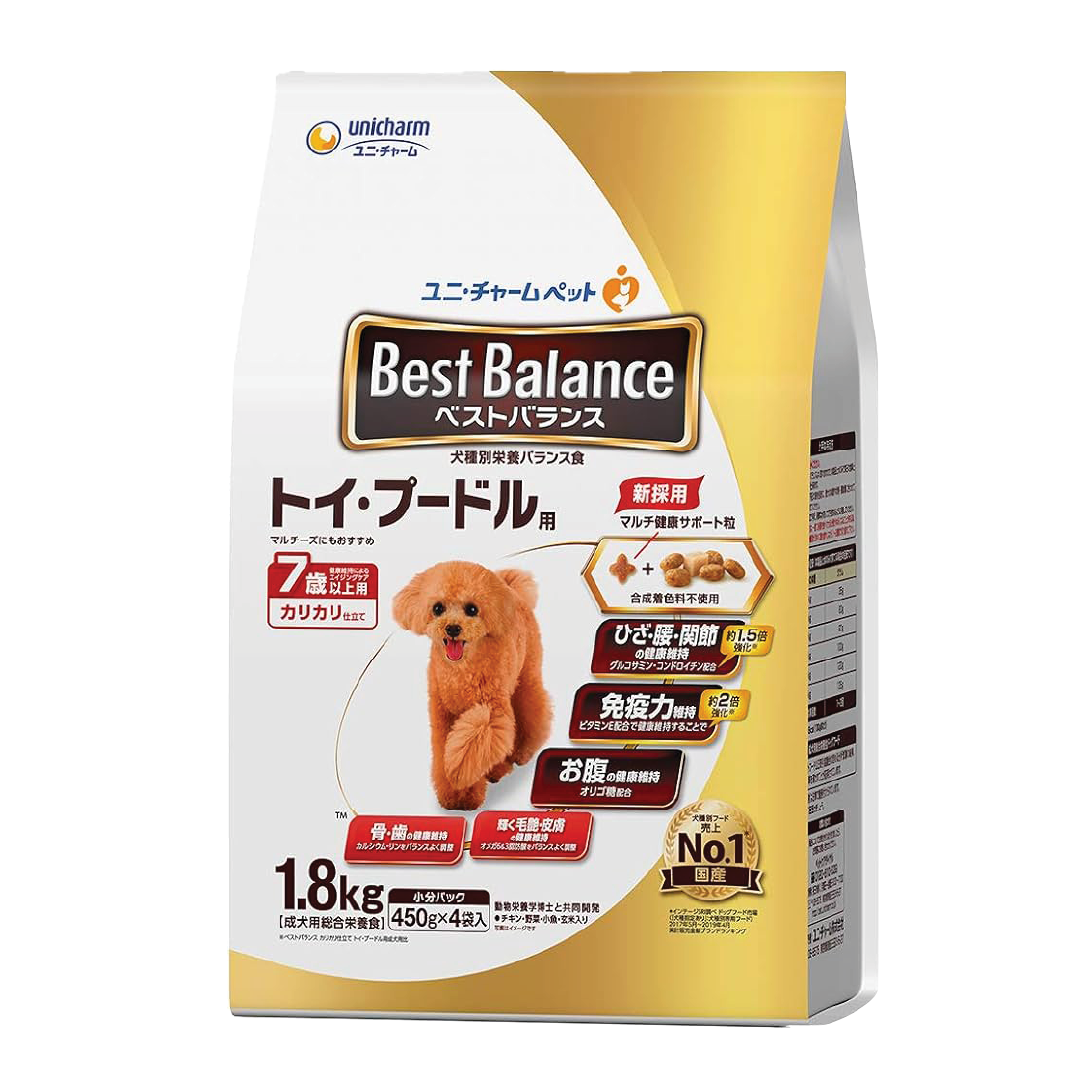 Unicharm Best Balance｜玩具貴婦狗七歳以上配方 1.8kg (紅) (UIC-6349)