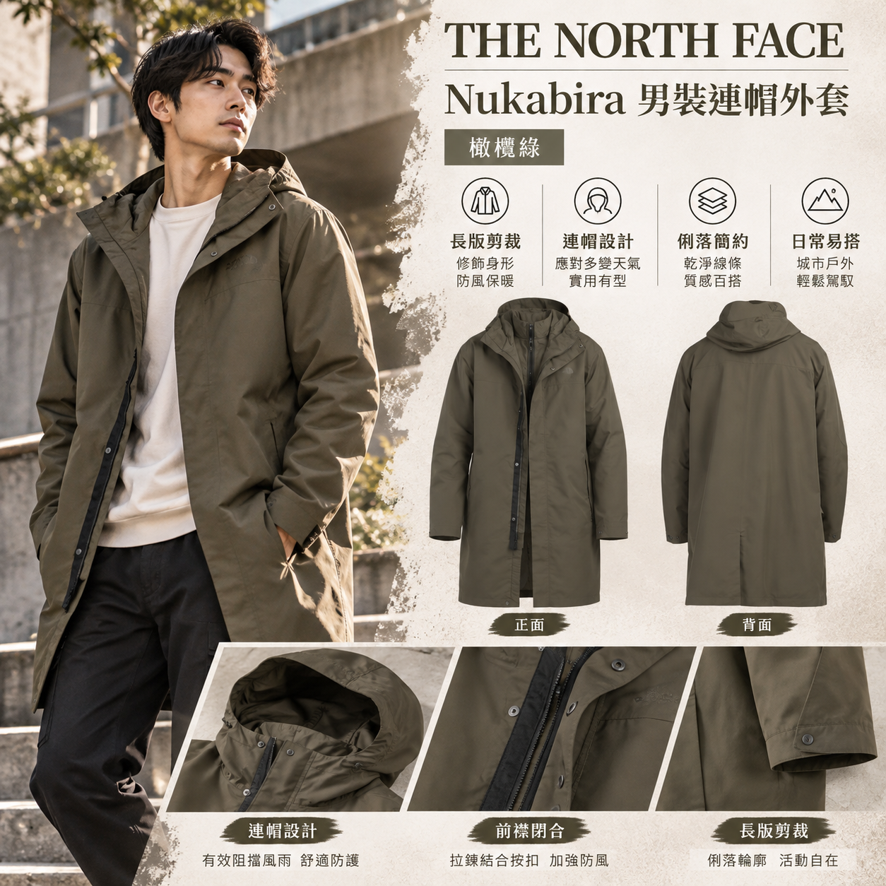 【預購】THE NORTH FACE N1010100 Nukabira 男裝連帽外套