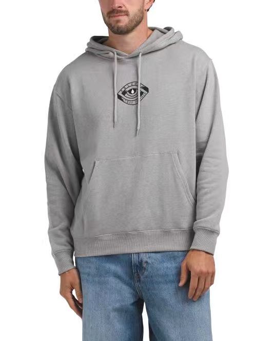 【預購】VOLCOM N101013 男裝連帽衛衣 (灰色)