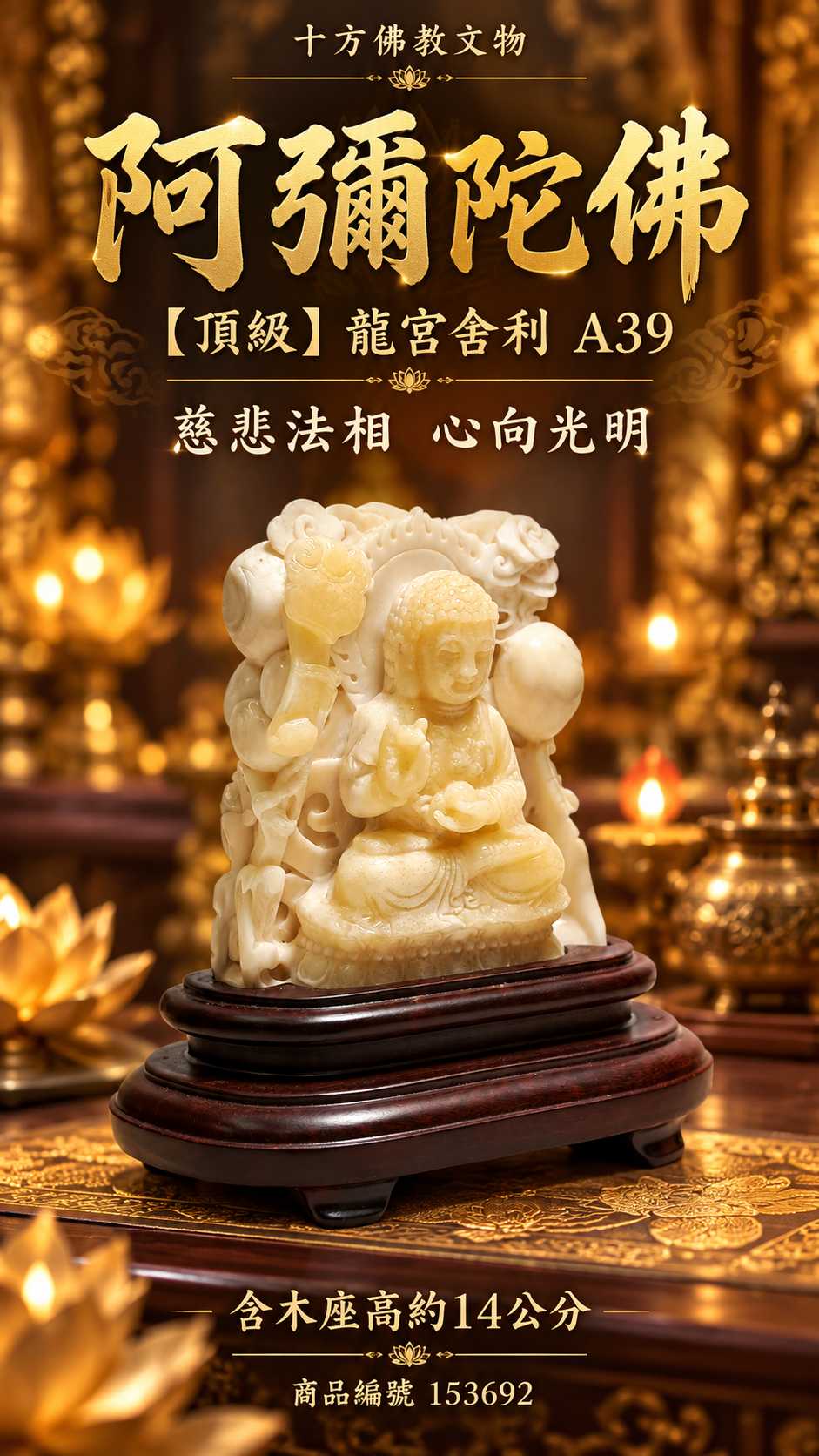 阿彌陀佛{頂級}龍宮舍利 A39【十方】153692