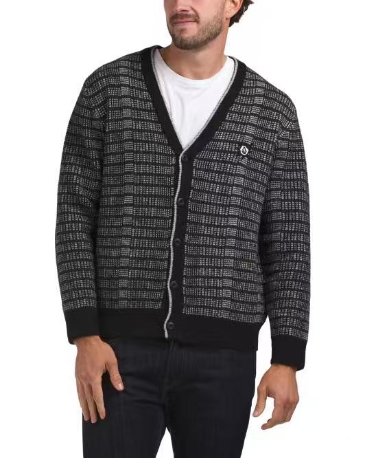 【預購】VOLCOM N101018 男裝針織外套 (黑色)