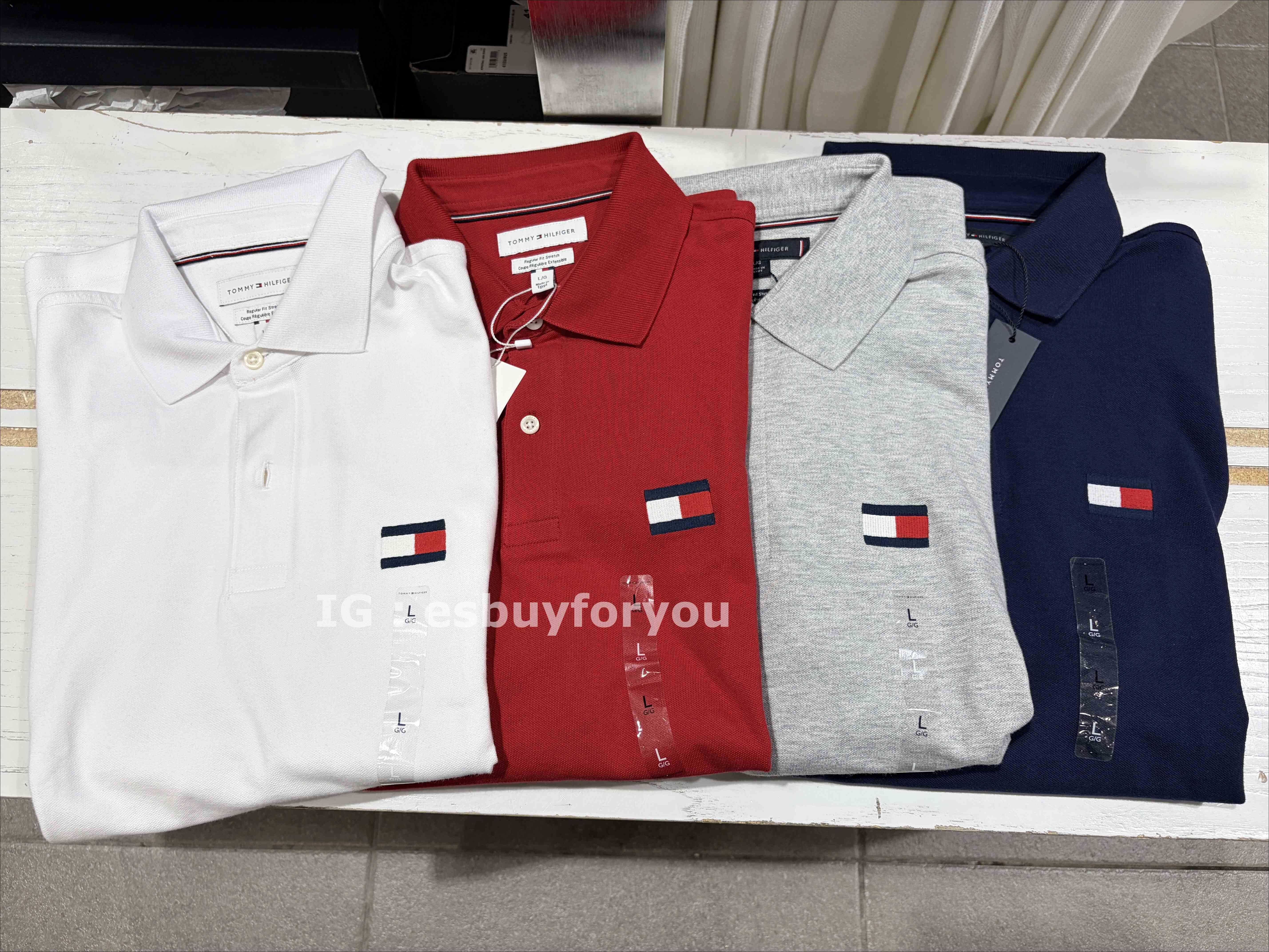 TOMMY 男大人 經典刺繡國旗標 彈性網眼材質 POLO衫 (4色)