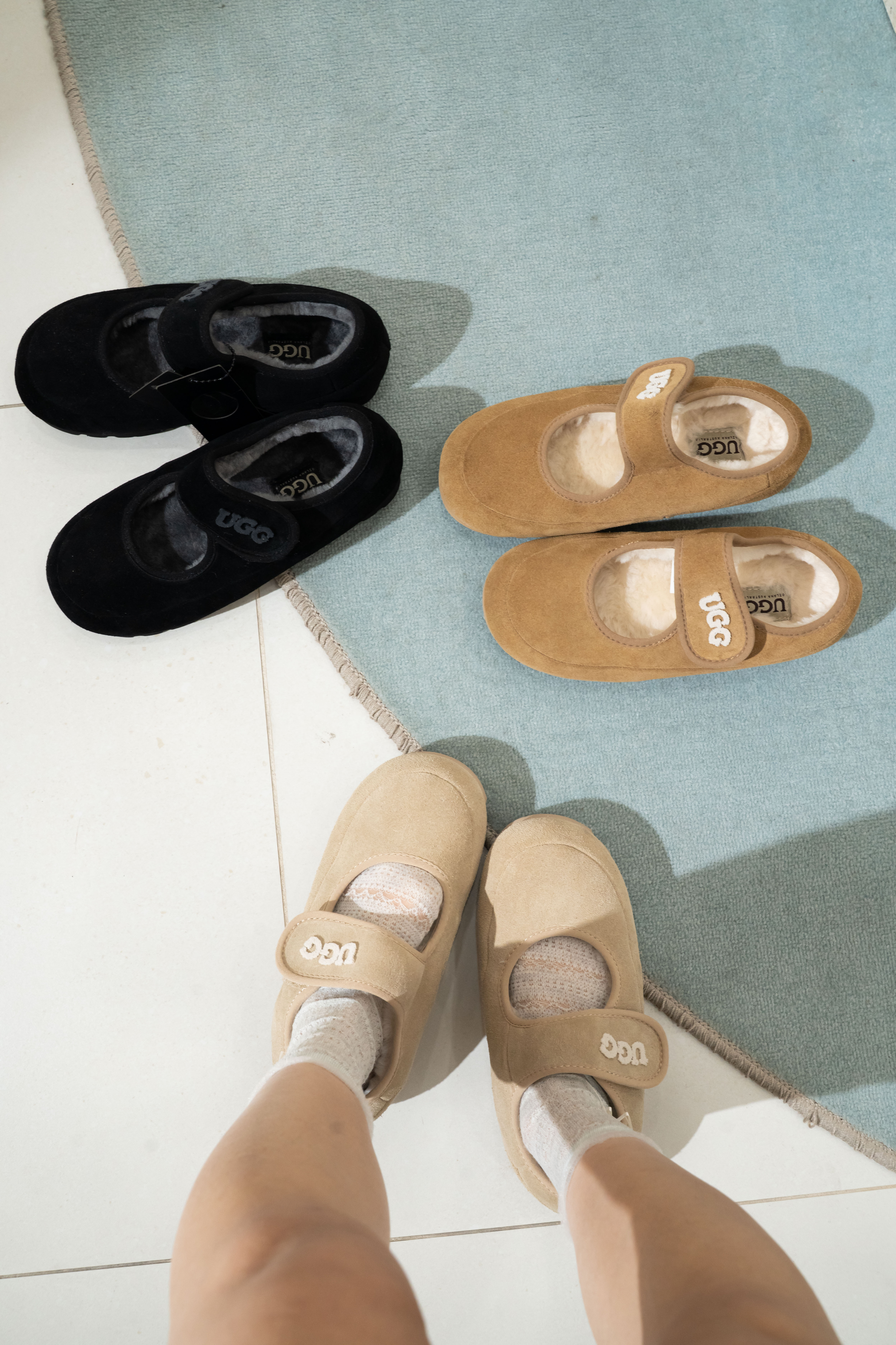 【3色入】UGG Ozlana 2026AW Classic Logo Mary Jane