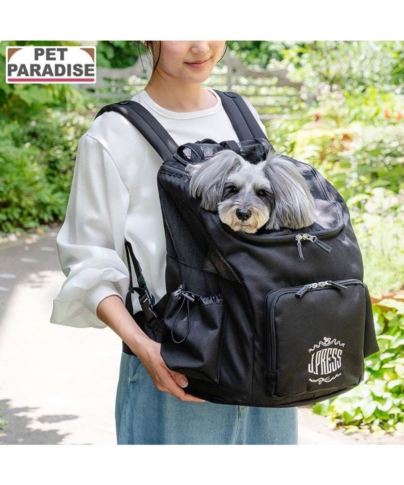 【Pet Paradise】J.PRESS Multi Backpack Black <519-57095>