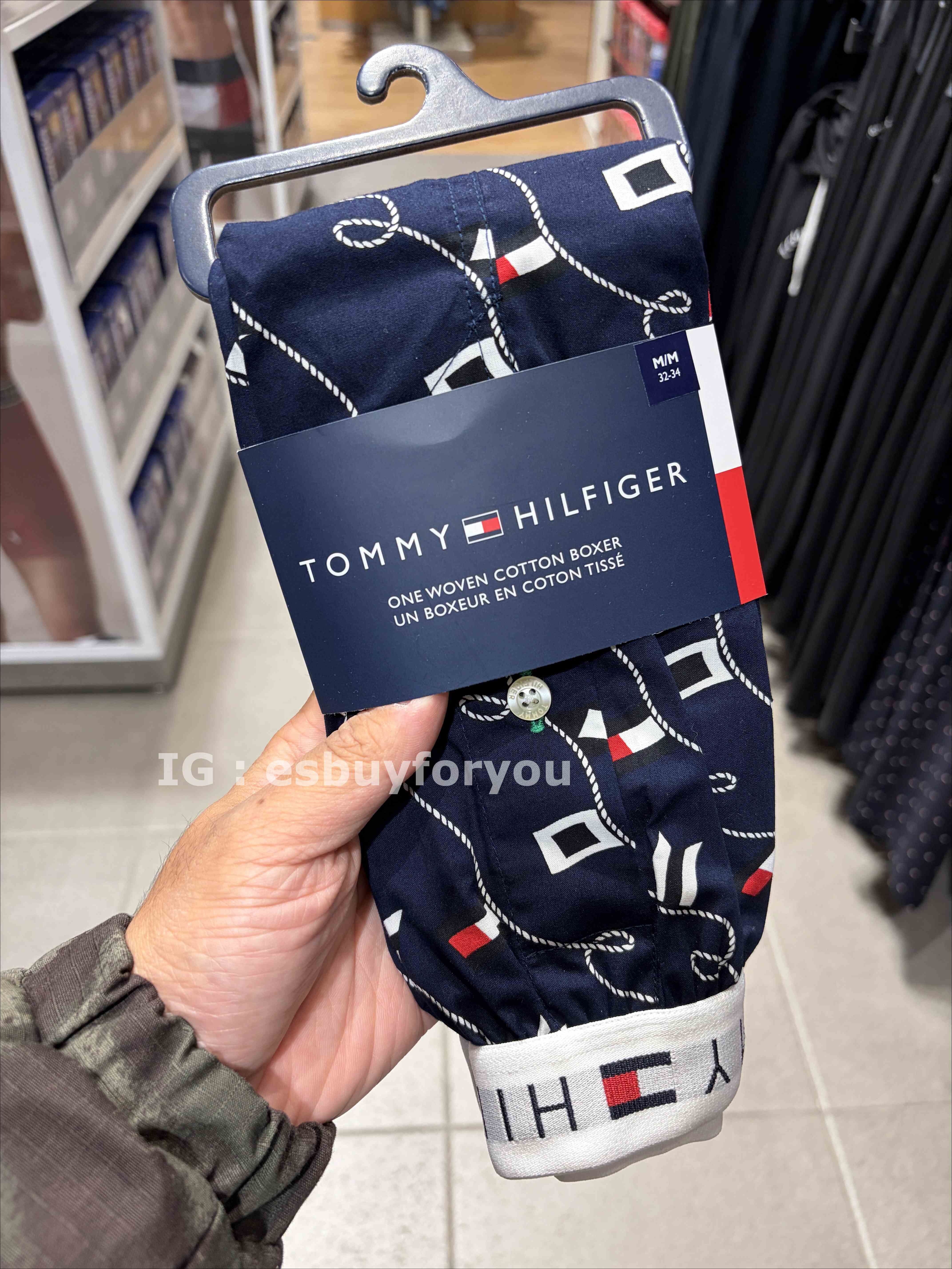 TOMMY 男大人 滿版國旗 平口 四角褲