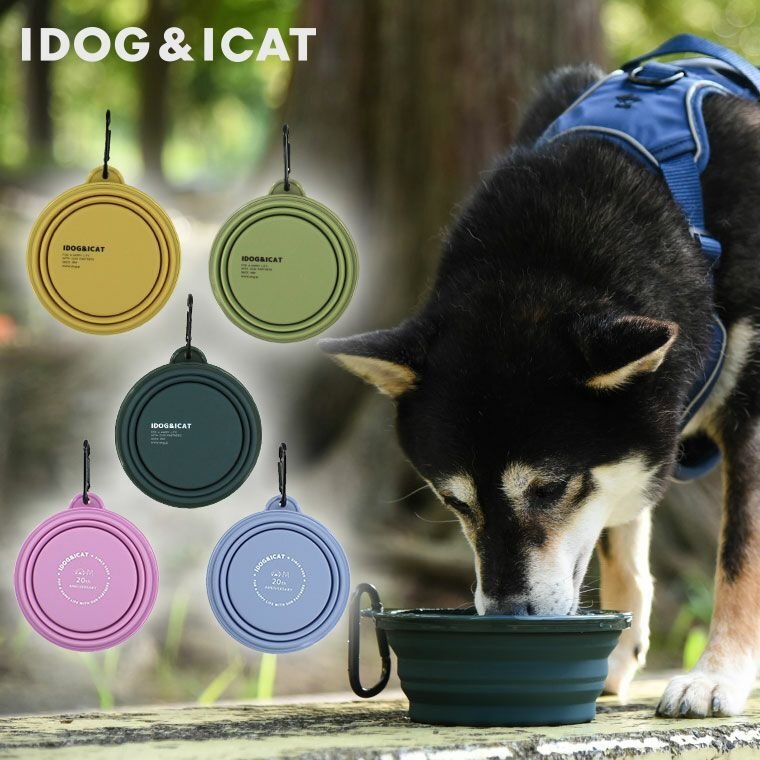 【iDog & iCat】可摺疊矽膠食碗