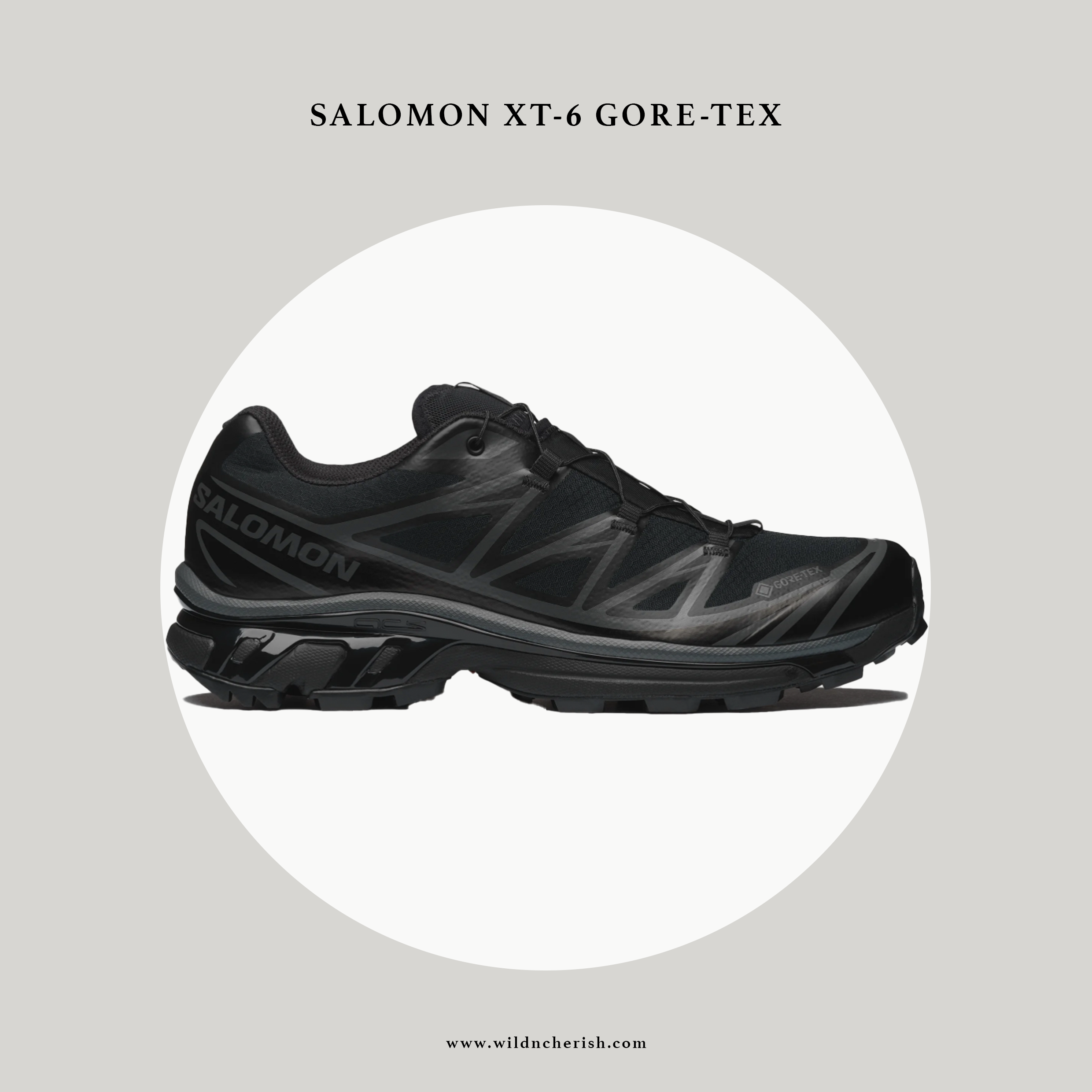 預訂 | Salomon S/LAB XT-6 Gore-Tex Advanced 防水 全黑