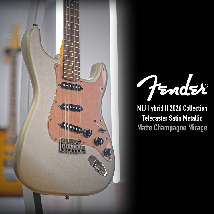 Fender MIJ Hybrid II 2026 Strat Satin Metallic MCM
