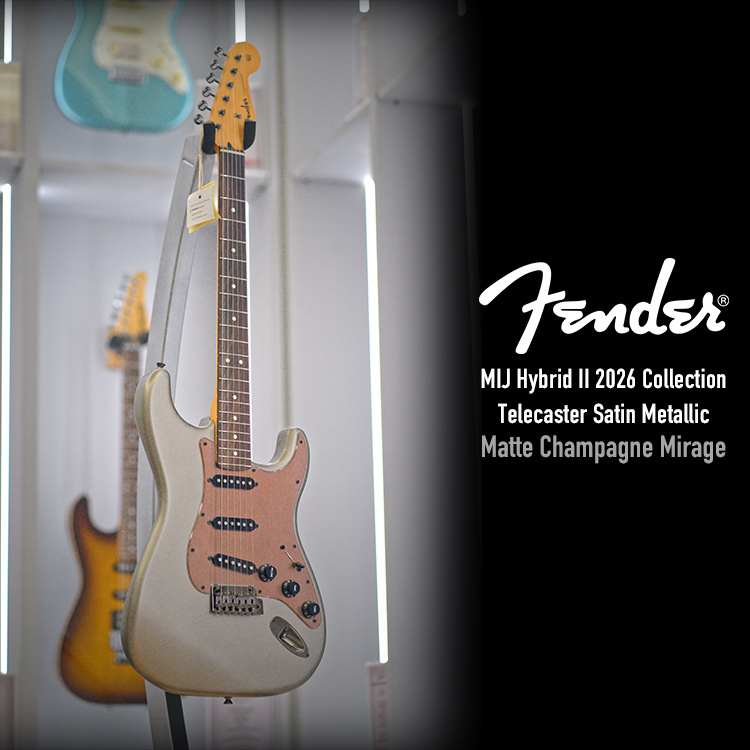 Fender MIJ Hybrid II 2026 Strat Satin Metallic MCM