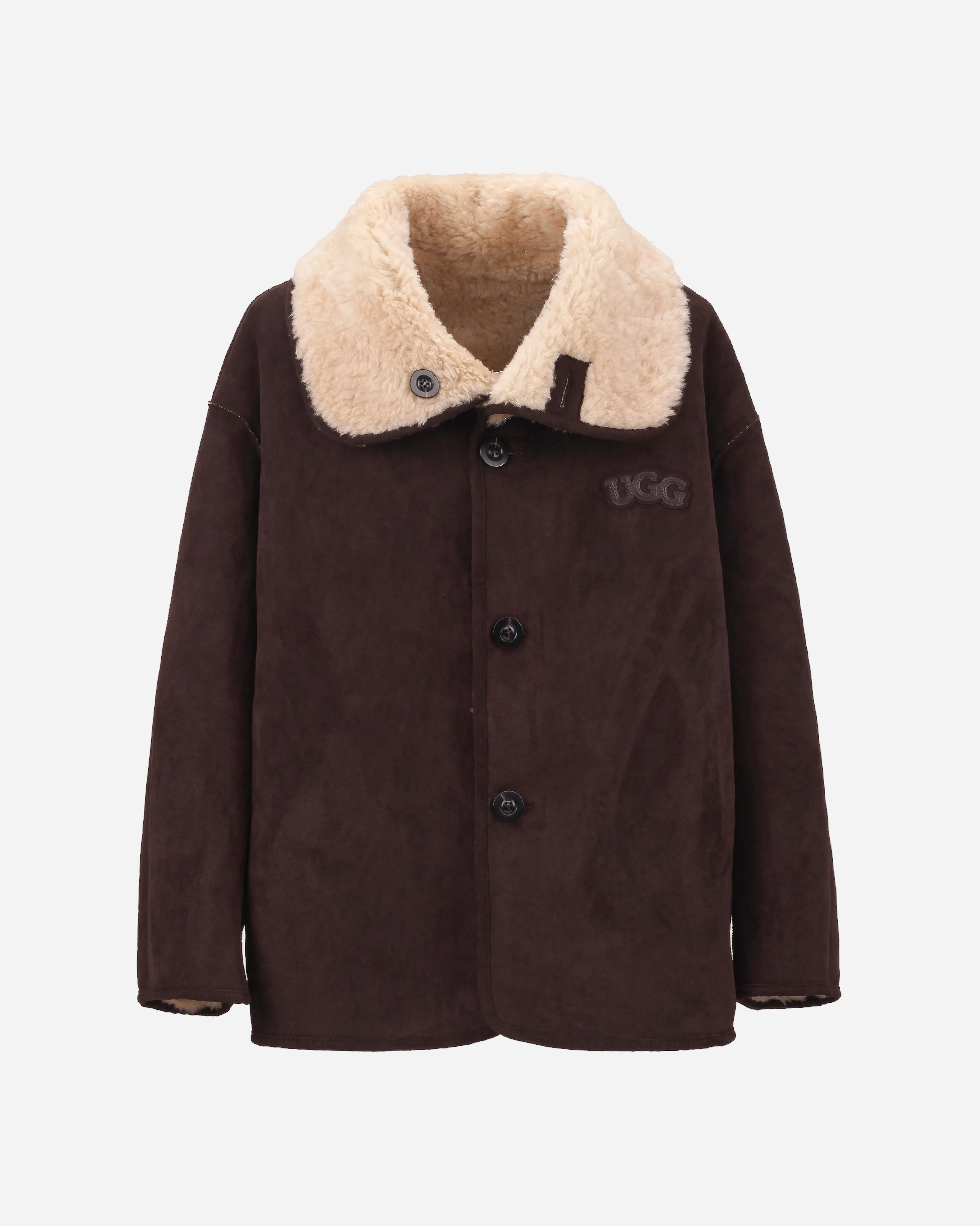 【2色入】UGG Ozlana 26AW Coversized Toggle Reversible Shearling Coat