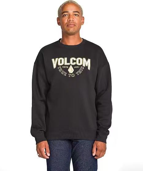 【預購】VOLCOM N101021 Edger 男裝圓領衛衣 (黑色)