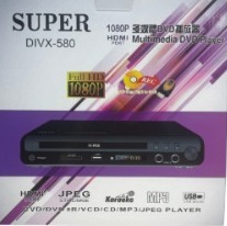 SUPER DIVX-580 雙麥克風卡拉OK 5.1聲道 HDMI DVD播放機