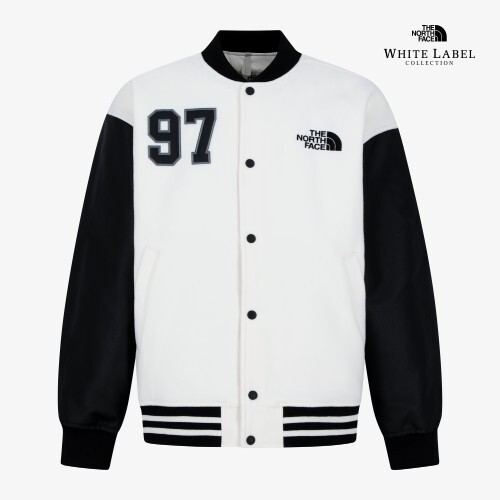 【OWN】The North Face 長袖 秋冬 圓領 棒球 正面 背面 刺繡 貼花 男女 奶油白 海軍藍
