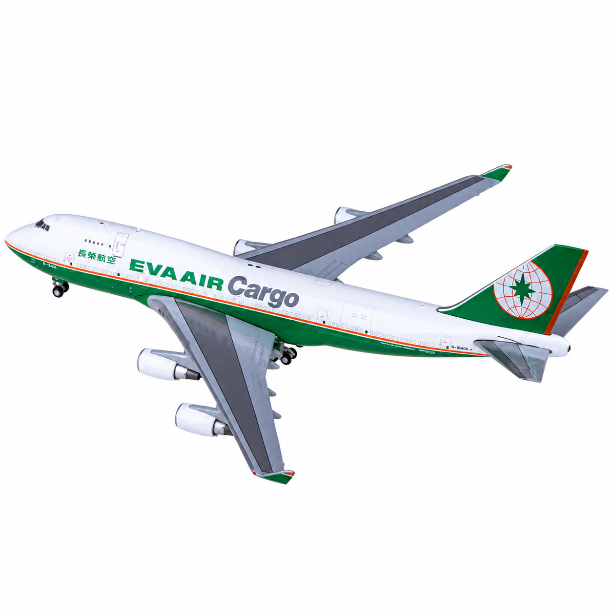 JC wings 1/400 長榮航空 波音747-400(BDSF) B-16406 舊標準塗裝
