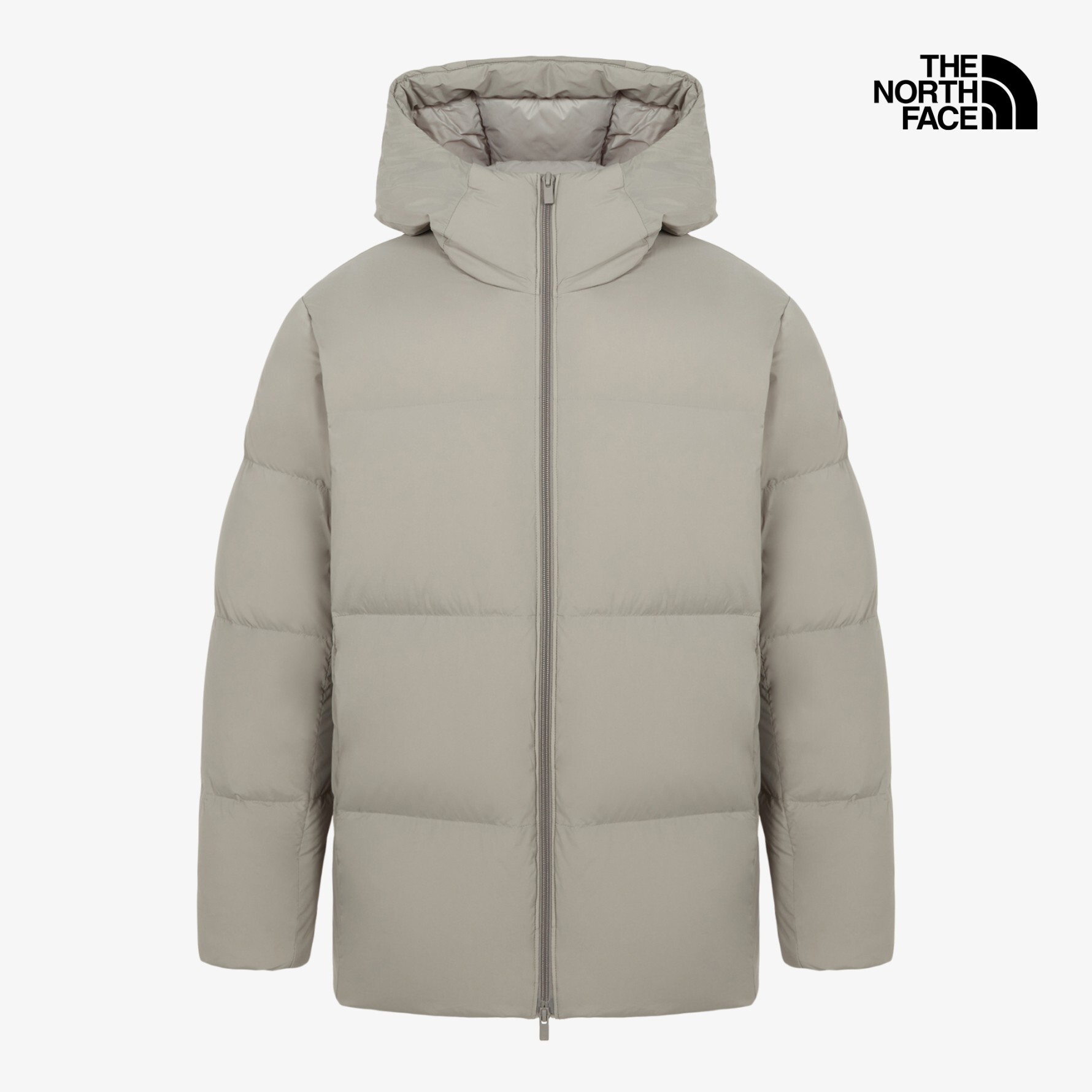 【OWN】The North Face 羽絨外套 鴨絨 連帽 抽繩 填充 保暖 秋冬 男生 米灰 黑色 暗灰