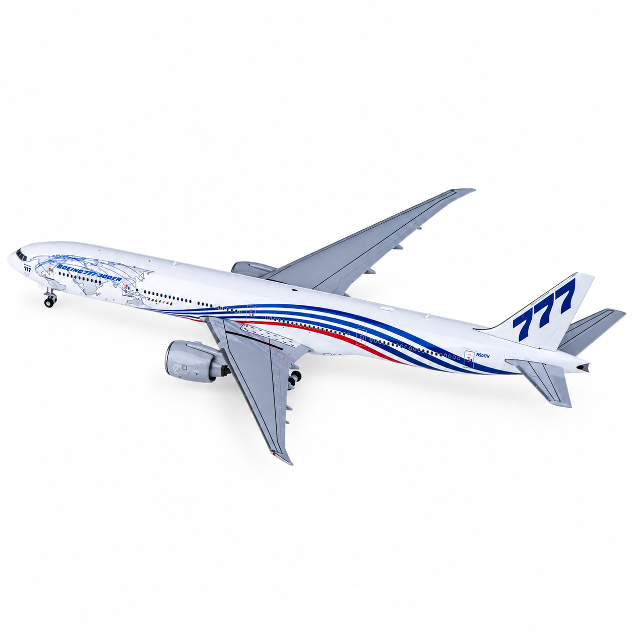 JC wings 1/400 波音777-300(ER)  N5017V 世界巡迴塗裝