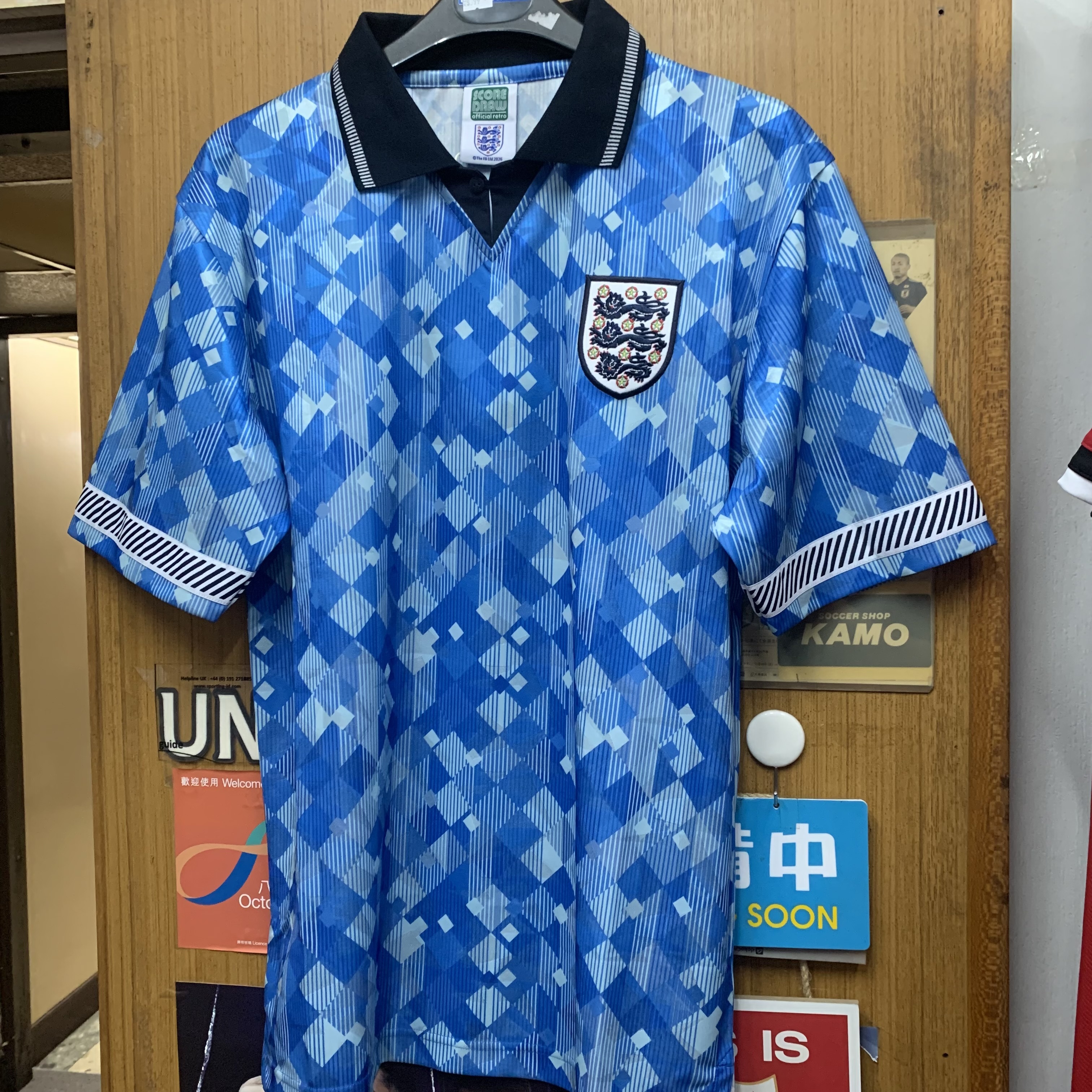ScoreDraw 1990 England Retro Third Away Shirt