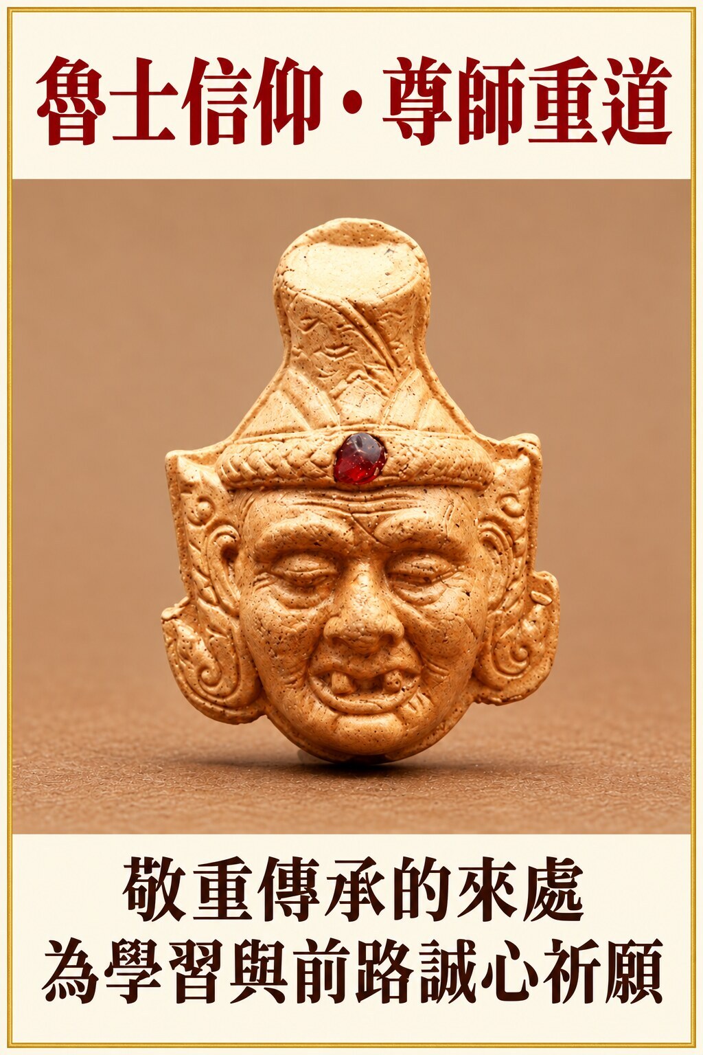 魯士頭像的面容與頭冠細節