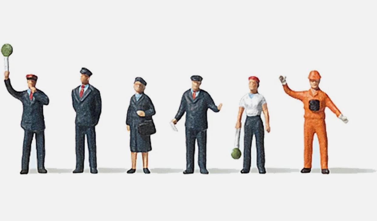 Preiser 88528 Z Scale DB Railway Personnel