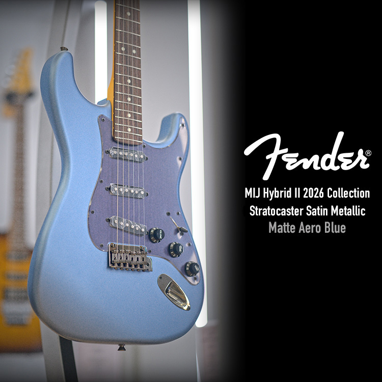 Fender MIJ Hybrid II 2026 Strat Satin Metallic MAB 電吉他