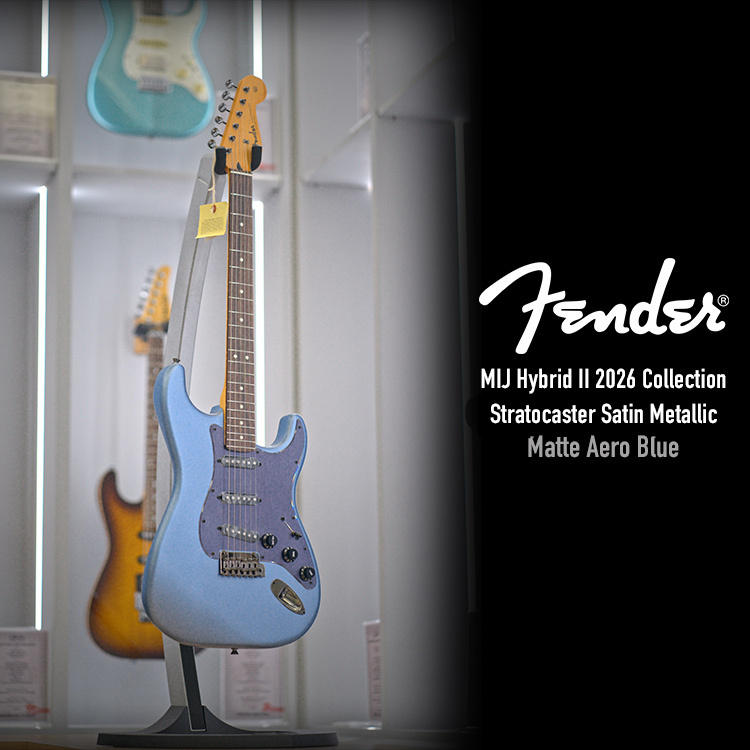 Fender MIJ Hybrid II 2026 Strat Satin Metallic MAB 電吉他