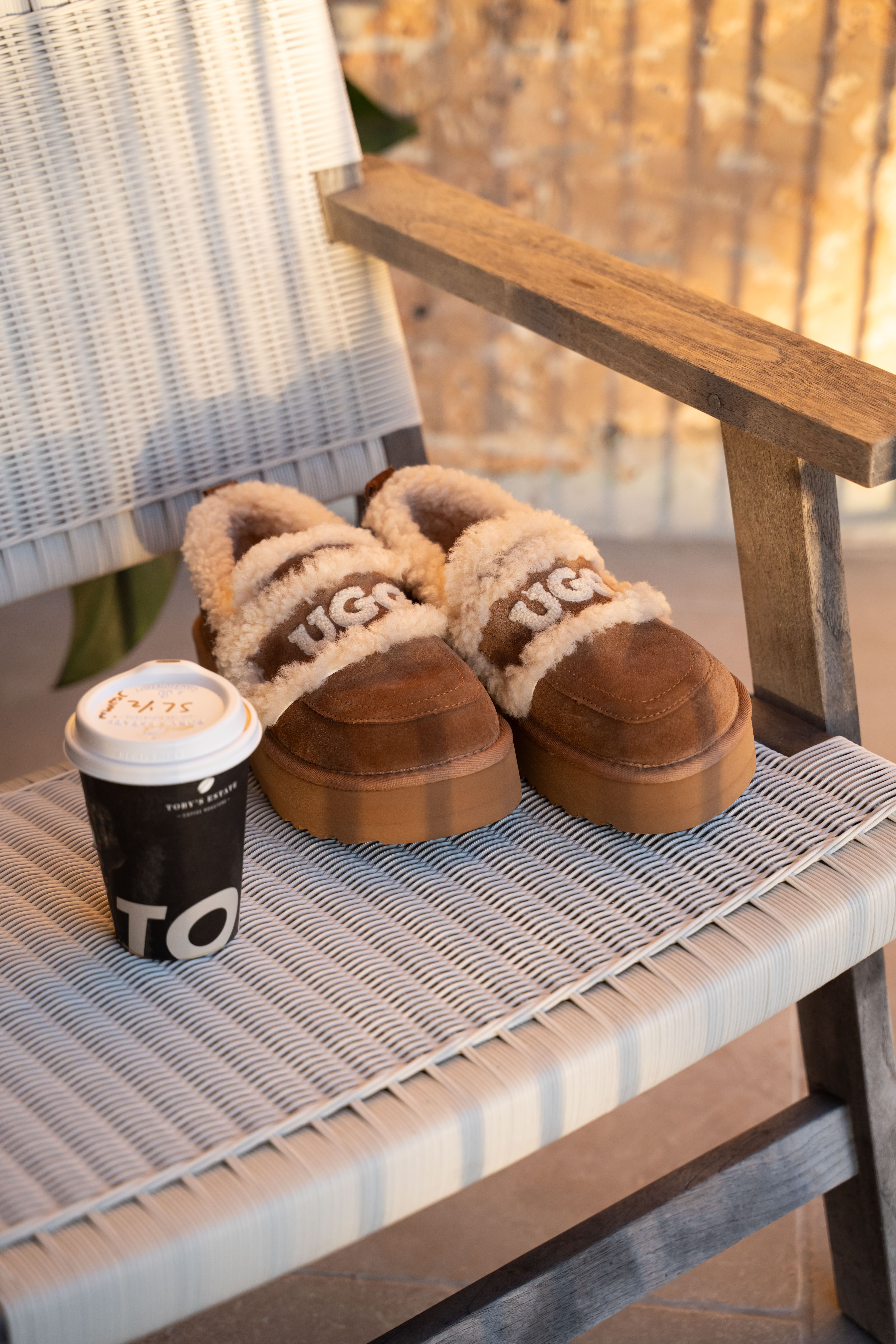 【5色入】UGG Ozlana 2026AW Logo Shearling Platform Loafer
